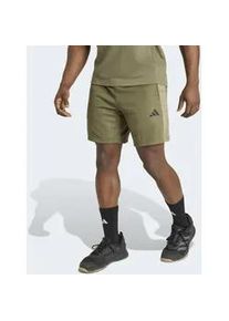 Shorts Adidas PERFORMANCE "WORKOUT ESSENTIALS ALL-SET", Herren, Gr. XXL, Lang, olive strata, Obermaterial: 100% Polyester, Hosen Shorts