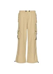 Stoffhose Karl Kani "Karl Kani Damen", Damen, Gr. XS, US-Gr&ouml;&szlig;en, sand, 100% Baumwolle, relaxed fit, Hosen Stoffhose