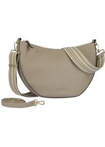 Umh&auml;ngetasche Gabor "Linda Summer", Damen, Gr. B/H/T: 34cm x 25cm x 9,5cm, taupe, Lederimitat, clean, gepflegt, unifarben, Taschen Umh&auml;ngetasche, Schultertasche mit dezentem Logo und extrabreitem Schultergurt