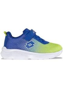 Sneaker Lotto, Damen, Gr. 34, blau, lime, Mesh, Synthetik, Schuhe Sneaker, - extra leicht & bequem