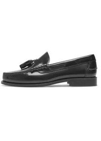 Loafer Henry Stevens "Hunter M TL", Herren, Gr. 48H, schwarz, Kalbsleder, Schuhe Loafer