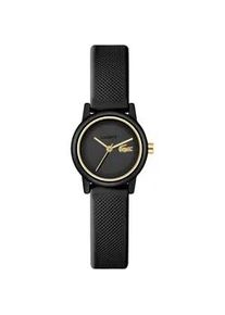 Quarzuhr Lacoste "Lacoste.12.12 SWIFT", schwarz, Armbanduhren, Damen, Quarzuhr, Armbanduhr, Damenuhr, Silikonarmband, analog