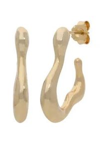 Paar Ohrstecker Firetti "Schmuck Geschenk Silber 925 Ohrschmuck Ohrringe Herz", gelbgoldfarben, Ohrringe, Damen, Silber 925 (Sterlingsilber)