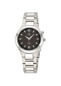 Funkuhr QUALITY TIME, titansilberfarben, Armbanduhren, Damen, Funkuhr, Armbanduhr, Solar, Damenuhr, analog