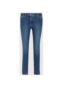 Madeleine Mode Regular-fit-Jeans MADELEINE "Jeans Slim-Fit Jeans mit Kettendetail", Damen, Gr. 34, N + K Gr, beige (bleached), Obermaterial: 93% Baumwolle CO. 5% Polyester PES. 2% Elasthan EL., Jeans