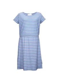 Sommerkleid Killtec "KOS 134 GRLS DRSS", Kinder, Gr. 152, Normalgr&ouml;&szlig;en, hellblau, Obermaterial: 65% Polyester, 30% Baumwolle, 5% Elasthan, Kleider Sommerkleid, Fr&ouml;hliches Streifenmuster, U-Boot-Ausschnitt, Taillen-Abn&auml;her