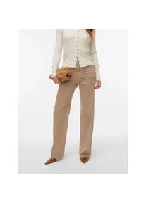 V&eacute;ro Moda High-waist-Jeans VERO MODA "VMTESSA HR WIDE JEANS COLOR GA NOOS", Damen, Gr. 30, L&auml;nge 34, silber mink, Denim/Jeans, Obermaterial: 99% Baumwolle, 1% Elasthan, unifarben, oversize lang, Jeans High-Waist-Jeans, mit Eingrifftaschen