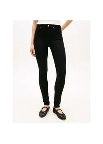 Skinny-fit-Jeans Tommy Hilfiger "DNM BLACK COMO SKINNY RW", Damen, Gr. 28, L&auml;nge 28, schwarz, Denim/Jeans, Obermaterial: 82% Baumwolle, 16% Polyester, 2% Elasthan, unifarben, regular fit, Jeans