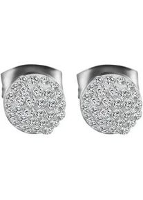 Adelia&acute;s Paar Ohrh&auml;nger ADELIA ́S "Damen Ohrringe &ndash; Ohrstecker aus Edelstahl mit Strass Steinchen", Damen, Gr. Damen, Edelstahl, silber, Ohrringe, Ein Geschenk, das Freude macht