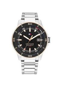 Quarzuhr Tommy Hilfiger "REMY", edelstahlfarben, ros&eacute;goldfarben, schwarz, Armbanduhren, Herren, Quarzuhr, Armbanduhr, Herrenuhr, Edelstahlarmband, analog, Tag