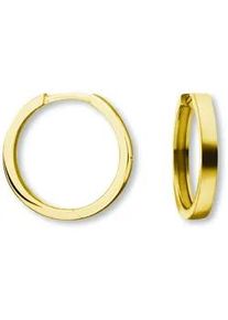 Paar Creolen ONE ELEMENT "Ohrringe Creolen aus 585 Gelbgold &Oslash; 16,0 x 2,0 mm", gold, Ohrringe, Damen, Damen, Gelbgold 585 Gold, Gelbgold 585, Gold, Zur&uuml;ckhaltend & edel &ndash; passt zu eleganten wie l&auml;ssigen Looks
