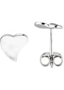 Paar Ohrstecker Jobo "Ohrringe Silberohrringe Herz 9 mm", silber 925, Ohrringe, Damen, Silber 925 (Sterlingsilber), 925 Silber