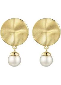 Paar Ohrstecker Celesta, gelb, Ohrringe, Damen, one-size, Silber 925 (Sterlingsilber)