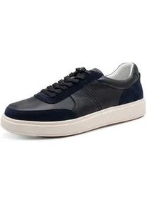 Sneaker Tamaris, Herren, Gr. 41, navy, Leder, Veloursleder, Schuhe Sneaker, Freizeitschuh, Halbschuh, Schn&uuml;rschuh mit dezenten Ziern&auml;hten