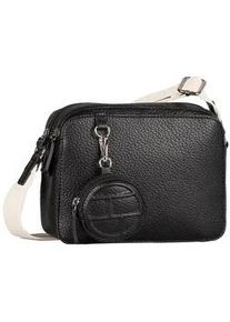 Umh&auml;ngetasche Tom Tailor "Rima", Damen, Gr. B/H/T: 20cm x 15,5cm x 6cm, schwarz, Polyurethan, clean, gepflegt, unifarben, Taschen Umh&auml;ngetasche, elegante Formen treffen auf sportiven Schulterriemen & Minipouch