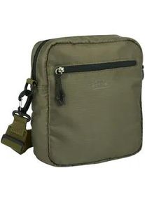 Umh&auml;ngetasche Camel Active "Shores", Herren, Gr. B/H/T: 21cm x 22cm x 10cm, khaki, Polyester, beschichtet, clean, unifarben mit Farbeins&auml;tzen, Taschen Umh&auml;ngetasche, Ultraleicht mit sportiver Schn&uuml;rung abnehmbare Pouch & Reflektdetails