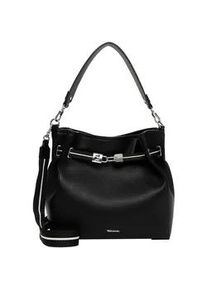 Beuteltasche Tamaris "Beutel TAS Kirima", Damen, Gr. B/H/T: 29cm x 29cm x 14cm 0, schwarz (schwarz 100), Polyurethan, Taschen Beuteltasche