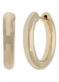 Paar Creolen Firetti "Schmuck Geschenk Silber 925 Ohrschmuck Ohrringe Klassisch" Gr. 20, gelbgoldfarben, Ohrringe, Damen, 20, Silber 925 (Sterlingsilber)