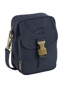 Umh&auml;ngetasche Camel Active "Journey", Herren, Gr. B/H/T: 16cm x 21,5cm x 8cm, blau, Nylon, aufgeraut, bestickt, clean, unifarben, Taschen Umh&auml;ngetasche, Herren Schultertasche, funktional und perfekt f&uuml;r alle Lebenslagen