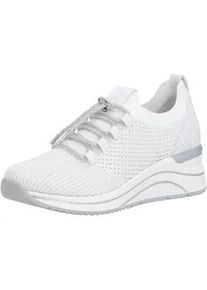 Slip-On Sneaker Remonte, Damen, Gr. 36, wei&szlig;, silberfarben, Lederimitat, Textil, Glitzer, Schuhe, Schlupfschuh, Slipper, Halbschuh mit Lite ́n Soft-Ausstattung
