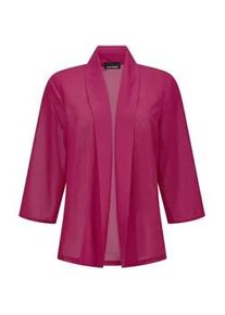 Jackenblazer GOLDNER "Blaue leichte Jacke mit Schalkragen, Halbarm", Damen, Gr. 50, pink, Obermaterial: 100% Polyester PES., figurumspielend, Sonstiges, Blazer, Perfekt f&uuml;r Kleider