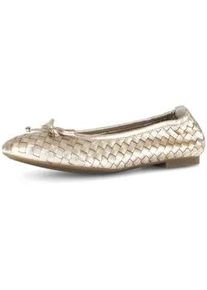 Ballerina Gabor "Eleganter Ballerina", Damen, Gr. 35, gold, Schuhe Ballerina