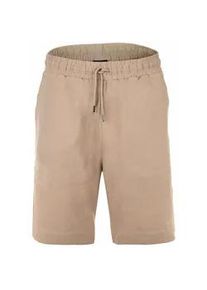 Bermudas Emporio Armani "Bermuda-Shorts LINEN BLEND 1er Pack", Herren, Gr. M, N-Gr, braun (taupe), Obermaterial: 50% Leinen LI. 50% Viskose CV., Hosen Bermudas