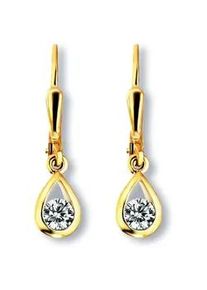 Paar Ohrh&auml;nger ONE ELEMENT "Zirkonia Ohrringe Ohrh&auml;nger aus 333 Gelbgold", gold, Ohrringe, Damen, Damen,mit Zirkonia, Gelbgold 333 Gold, Gelbgold 333, Gold, Pers&ouml;nlicher Akzent &ndash; schlicht, modern, aussagekr&auml;ftig