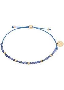 Armband Tamaris "Schmuck Geschenk Edelstahl Armkette", gelbgoldfarben, blau, blau, Armb&auml;nder, Damen, 21cm, Edelstahl Nylon, Edelstahl, Nylon, Armband, mit Sodalith oder Granat