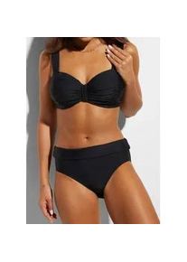 Balconette-Bikini bonprix "Balconette-Bikini mit gepolsterten Tr&auml;gern (2-tlg.Set)", Damen, Gr. 90 (46), Cup F, schwarz (schwarz cup f), Obermaterial: 80% Polyamid, 20% Elasthan. Futter: 100% Polyester. Netzfutter: 84% Polyamid, 16% Elasthan, unifarben, Bikini-Sets Balconette-Bikini, zweiteiliges Set, Balconette-Schnitt, gepolsterte Tr&auml;ger, unifarben