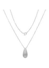 Kette mit Anh&auml;nger Firetti "Schmuck Geschenk Silber 925 Halskette Ankerkette Tropfen", silberfarben, Halsketten, Damen, Silber 925 (Sterlingsilber), L: 45 B: 1mm, B:1mm