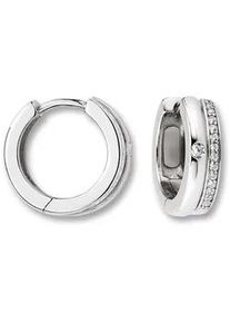 Paar Creolen ONE ELEMENT "Zirkonia Ohrringe Creolen aus 925 Silber", silber, Ohrringe, Damen, Damen,mit Zirkonia, Silber 925 (Sterlingsilber), Bedeutungsvoll & zeitlos &ndash; ein Begleiter mit Pers&ouml;nlichkeit