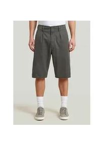 G-Star Raw Chinoshorts G-STAR "Pleated Chino Shorts", Herren, Gr. 33, asfalt, elephant skin, Obermaterial: 100% Baumwolle, Hosen Chinoshorts