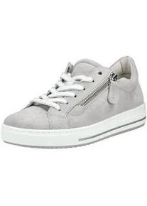Sneaker Gabor COMFORT "Gabor Comfort Sneaker Leder", Damen, Gr. 38, hellgrau, Leder, Schuhe Sneaker