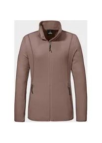 Sch&ouml;ffel Fleecejacke SCH&Ouml;FFEL "Fleece Jk Style Ash WMS", Damen, Gr. 34, 3905, braun, Oberstoff: 100% Polyester, regular fit, hoch geschlossener Ausschnitt, Jacken Fleecejacke
