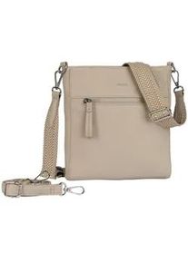 Umh&auml;ngetasche Gabor "Silena", Damen, Gr. B/H/T: 25cm x 24cm x 4,5cm, beige, Polyurethan, clean, gepflegt, gepr&auml;gtes Muster, unifarben, Taschen Umh&auml;ngetasche, hochwertig gewebte Gurtband und ein filigranes Logo