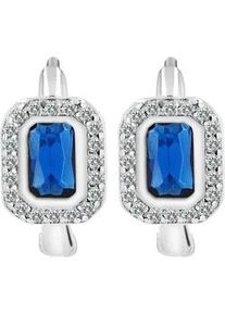 Adelia&acute;s Klappcreolen ADELIA ́S "Damen Ohrringe &ndash; Klappcreole aus 925 Silber mit Zirkonia", Damen, Gr. Damen, Silber 925 (Sterlingsilber), silber, Ohrringe Klappcreolen, Geschenkidee: zeitlos und vielseitig