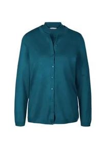 Strickpullover GOLDNER "Kurzgr&ouml;&szlig;e Pflegeleichtes Basic-Strickset", Damen, Gr. 19, blau (dunkelpetrol), Obermaterial: 100% Polyacryl PAN., normal, Sonstiges, Pullover Strickpullover, Ohne