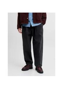 Jack & Jones Jogginghose JACK & JONES "JPSTEVAN BLAINE JOGGER SN", Herren, Gr. L, N-Gr, schwarz, Web, Obermaterial: 100% Baumwolle, unifarben, regular fit kn&ouml;chellang, Hosen Jogginghose