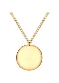 Kette mit Anh&auml;nger EASTSIDE "ES403", gelb (gelbgold), Halsketten, Damen, 42,0cm Basiskette + 5,0cm Verl&auml;ngerung, Edelstahl, aus Edelstahl