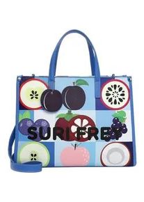 Shopper SURI FREY "Shopper SFY Issy", Damen, Gr. B/H/T: 39,5cm x 30cm x 16cm 0, blau (blau 500), PVC, Taschen Shopper