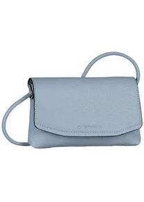 Umh&auml;ngetasche Tom Tailor "Rissa", Damen, Gr. B/H/T: 21cm x 13,5cm x 3cm, mid blau, Lederimitat, clean, gepflegt, unifarben, Taschen Umh&auml;ngetasche, Damen Schultertasche, Handtasche, auch als Clutch tragbar
