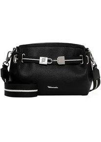 Umh&auml;ngetasche Tamaris "Umh&auml;ngetasche TAS Kirima", Damen, Gr. B/H/T: 22cm x 17cm x 8,5cm 0, schwarz (schwarz 100), Polyurethan, Taschen Umh&auml;ngetasche