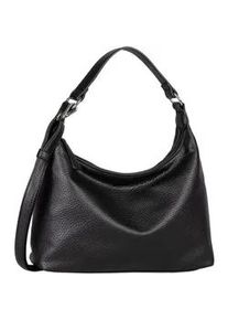 Hobo Tom Tailor "Xia", Damen, Gr. B/H/T: 30cm x 26cm x 8cm, schwarz, Polyurethan, clean, gepflegt, unifarben, Taschen Hobo, Damen Umh&auml;ngetasche, Handtasche in klarem Design