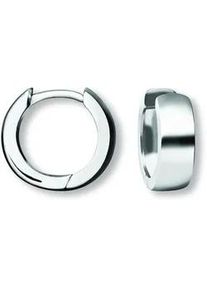 Paar Creolen ONE ELEMENT "Ohrringe Creolen aus 925 Silber &Oslash; 12,4 x 4,1 mm", silber, Ohrringe, Damen, Damen, Silber 925 (Sterlingsilber), Harmonisch gestaltet &ndash; ruhiges Design mit feinem Ausdruck