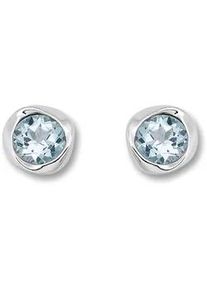 Paar Ohrh&auml;nger ONE ELEMENT "Blau Topas Ohrringe Ohrstecker aus 925 Silber", silber, Ohrringe, Damen, Damen, Silber 925 (Sterlingsilber), Funkelnder Akzent &ndash; stilvoll, zeitlos, angenehm zu tragen