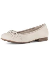 Ballerina Gabor "Eleganter Ballerina", Damen, Gr. 35,5, beige, Schuhe Ballerina