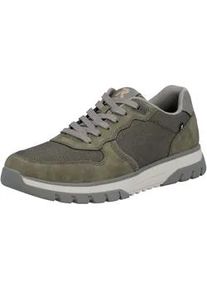Sneaker Rieker, Herren, Gr. 46, khaki, Lederimitat, Schuhe Sneaker, Schn&uuml;rschuh, Halbschuh, Freizeitsneaker mit Profilsohle