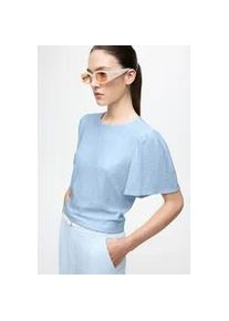 Rundhalsshirt Vila "VIBELLI O-NECK S/S TOP - NOOS", Damen, Gr. M, nantucket breeze, Jersey, Obermaterial: 95% Polyester, 5% Elasthan, unifarben, regular fit normal, Rundhals, Shirts Rundhalsshirt