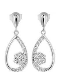 Adelia&acute;s Paar Ohrh&auml;nger ADELIA ́S "Damen Ohrringe &ndash; Ohrh&auml;nger aus 925 Silber mit Zirkonia", Damen, Gr. Damen, Silber 925 (Sterlingsilber), silber, Ohrringe, Ideal als Geschenk f&uuml;r besondere Anl&auml;sse